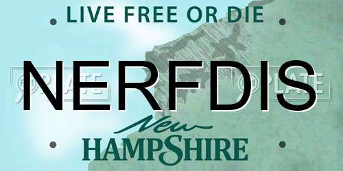 NERFDIS New Hampshire License Plate