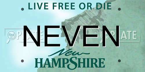 NEVEN New Hampshire License Plate