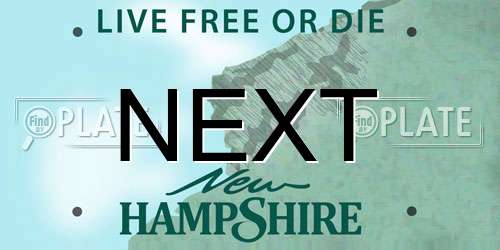 NEXT New Hampshire License Plate