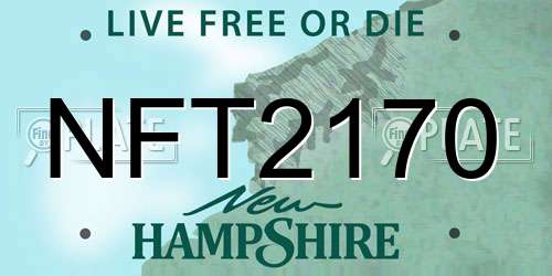 NFT2170 New Hampshire License Plate