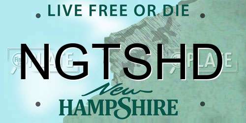 NGTSHD New Hampshire License Plate