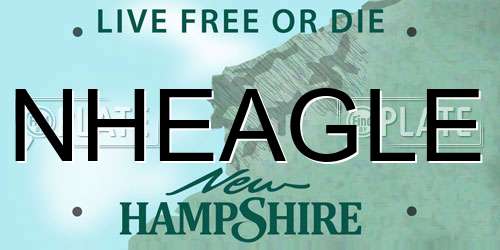 NHEAGLE New Hampshire License Plate