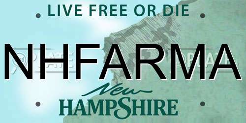 NHFARMA New Hampshire License Plate