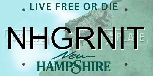 NHGRNIT New Hampshire License Plate