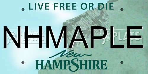 NHMAPLE New Hampshire License Plate