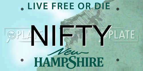 NIFTY New Hampshire License Plate