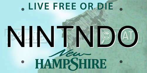 NINTNDO New Hampshire License Plate