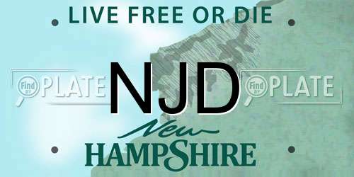 NJD New Hampshire License Plate
