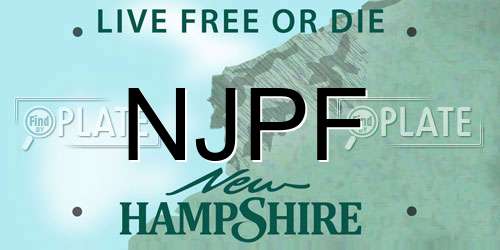NJPF New Hampshire License Plate