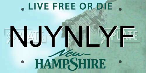 NJYNLYF New Hampshire License Plate