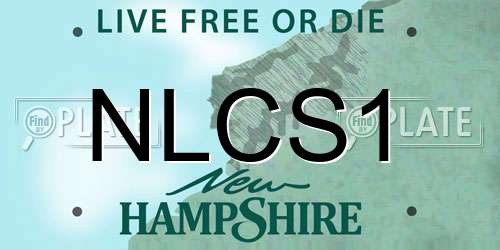 NLCS1 New Hampshire License Plate
