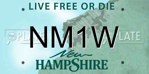 NM1W New Hampshire License Plate