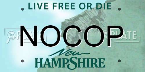 NOCOP New Hampshire License Plate