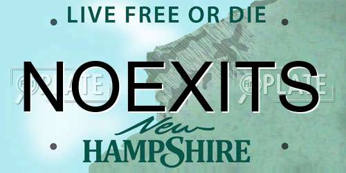 NOEXITS New Hampshire License Plate