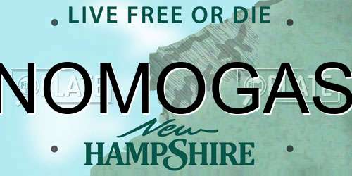 NOMOGAS New Hampshire License Plate