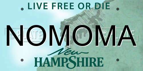 NOMOMA New Hampshire License Plate
