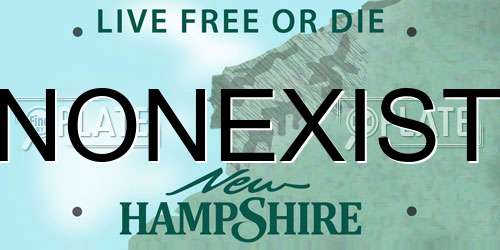 NONEXIST New Hampshire License Plate