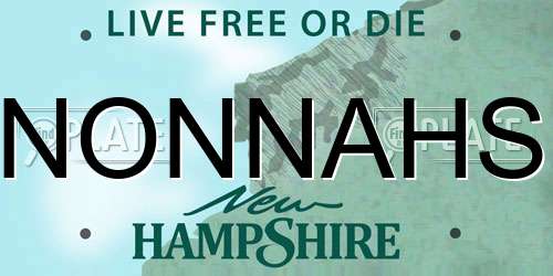 NONNAHS New Hampshire License Plate