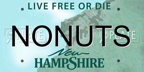 NONUTS New Hampshire License Plate