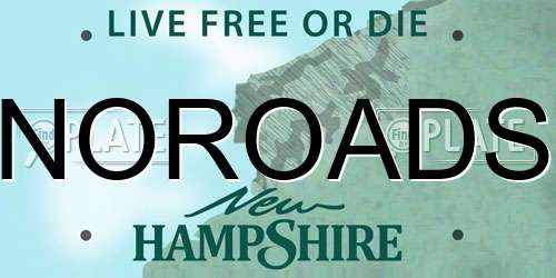 NOROADS New Hampshire License Plate
