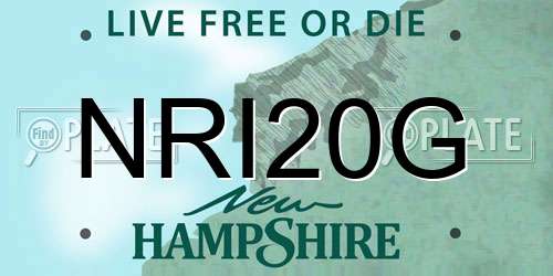 NRI20G New Hampshire License Plate