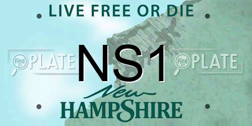 NS1 New Hampshire License Plate