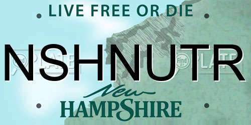 NSHNUTR New Hampshire License Plate