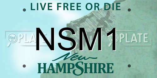 NSM1 New Hampshire License Plate