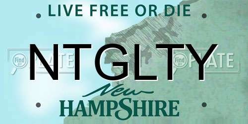 NTGLTY New Hampshire License Plate