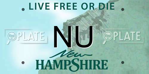 NU New Hampshire License Plate