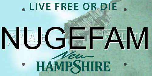 NUGEFAM New Hampshire License Plate