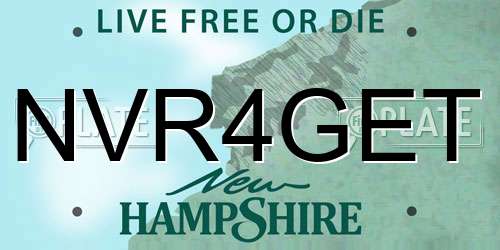NVR4GET New Hampshire License Plate