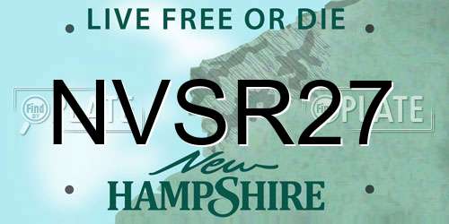 NVSR27 New Hampshire License Plate