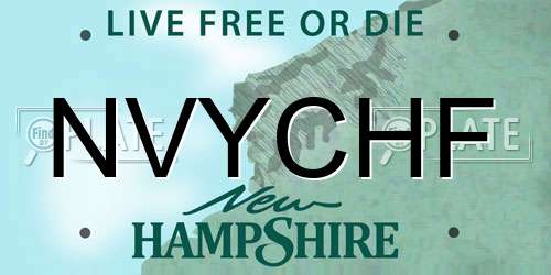 NVYCHF New Hampshire License Plate