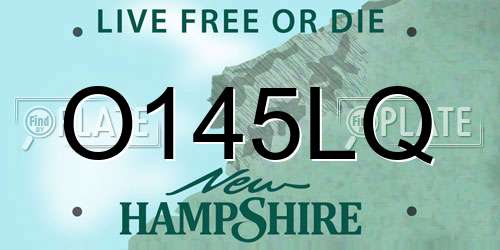 O145LQ New Hampshire License Plate