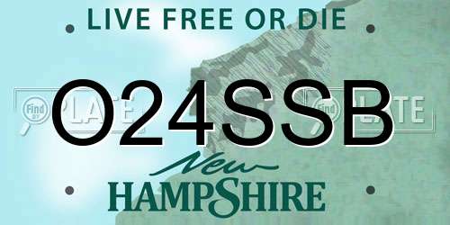 O24SSB New Hampshire License Plate