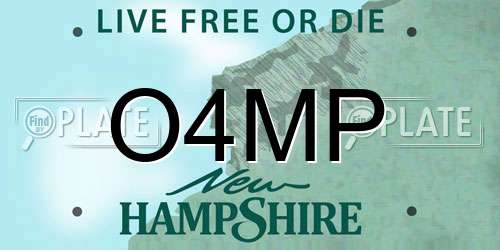 O4MP New Hampshire License Plate