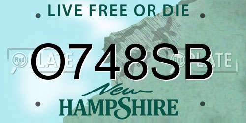O748SB New Hampshire License Plate
