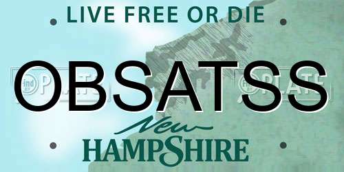 OBSATSS New Hampshire License Plate
