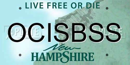 OCISBSS New Hampshire License Plate