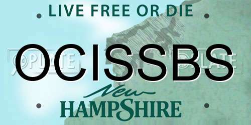 OCISSBS New Hampshire License Plate