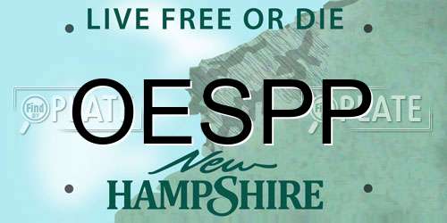 OESPP New Hampshire License Plate