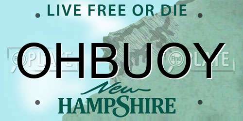 OHBUOY New Hampshire License Plate