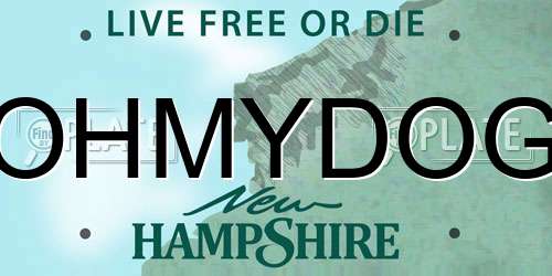 OHMYDOG New Hampshire License Plate