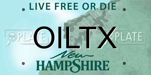 OILTX New Hampshire License Plate