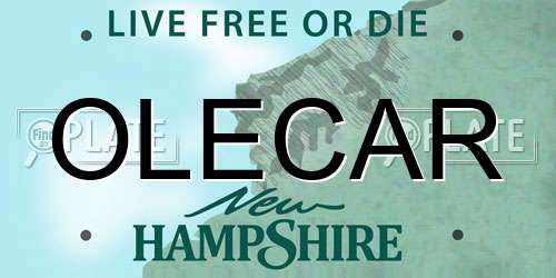 OLECAR New Hampshire License Plate