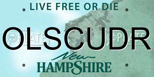 OLSCUDR New Hampshire License Plate