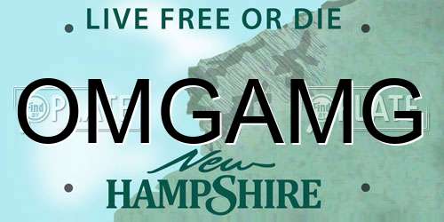 OMGAMG New Hampshire License Plate