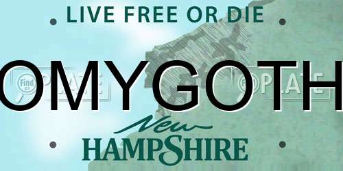 OMYGOTH New Hampshire License Plate
