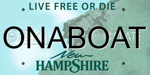 ONABOAT New Hampshire License Plate